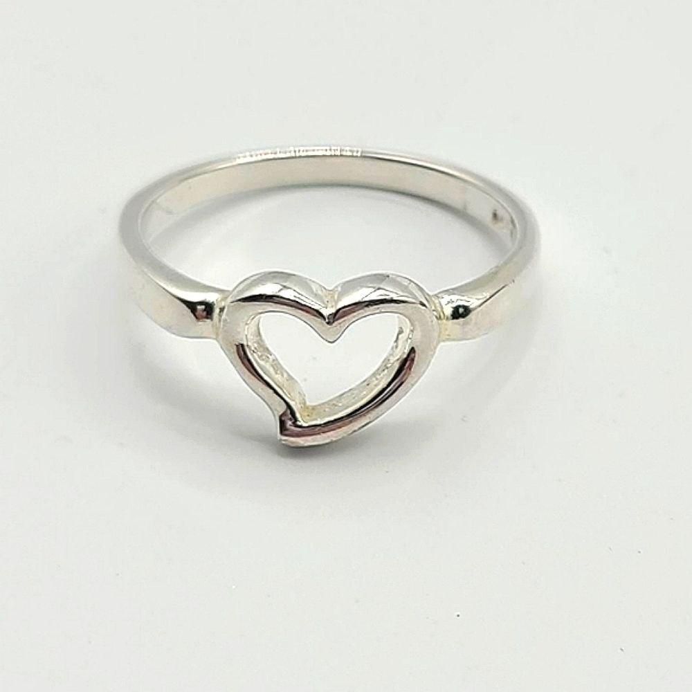 Romantic Heart Shape 925 Sterling Silver Ring